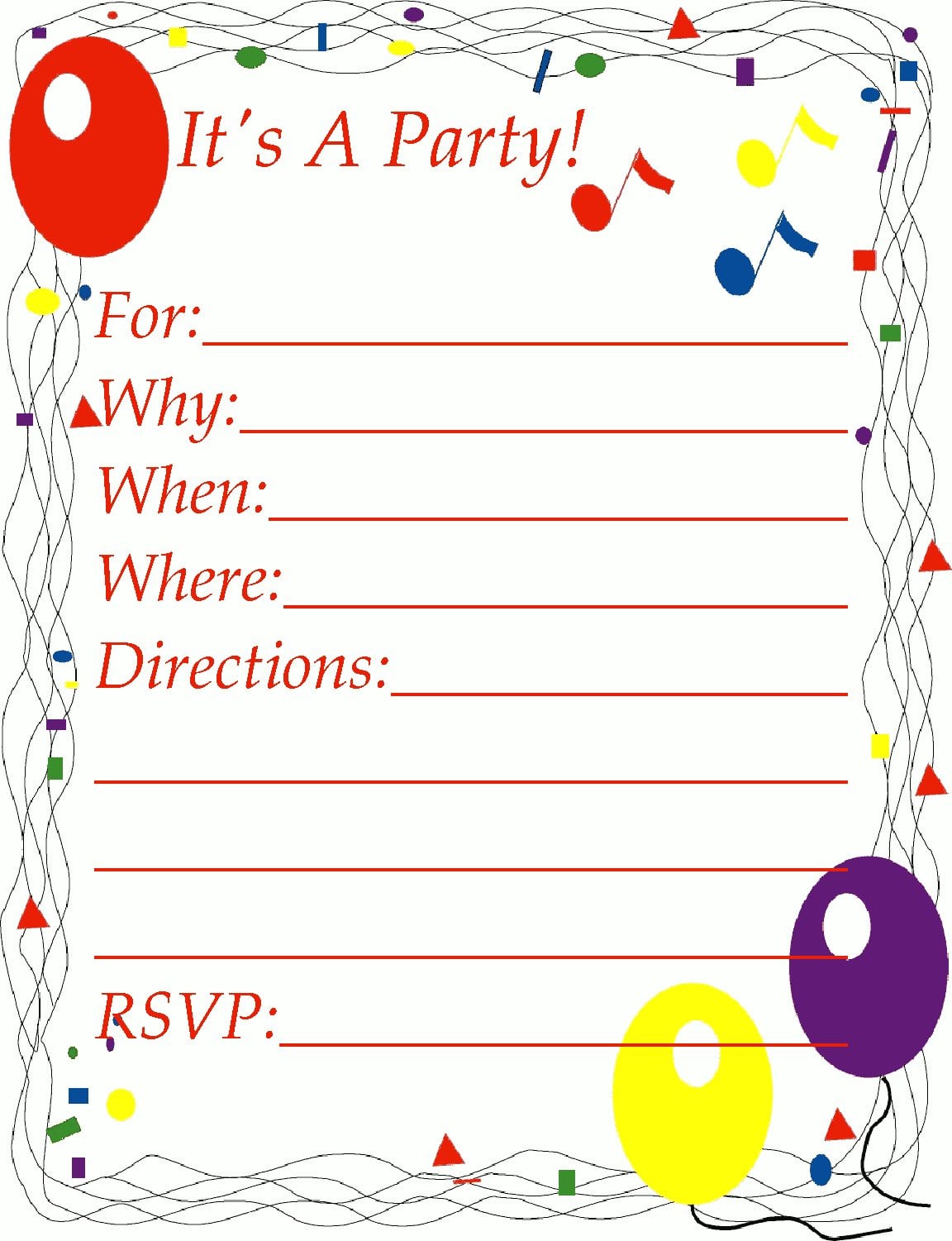 Free Easter Brunch Invite Clipart
