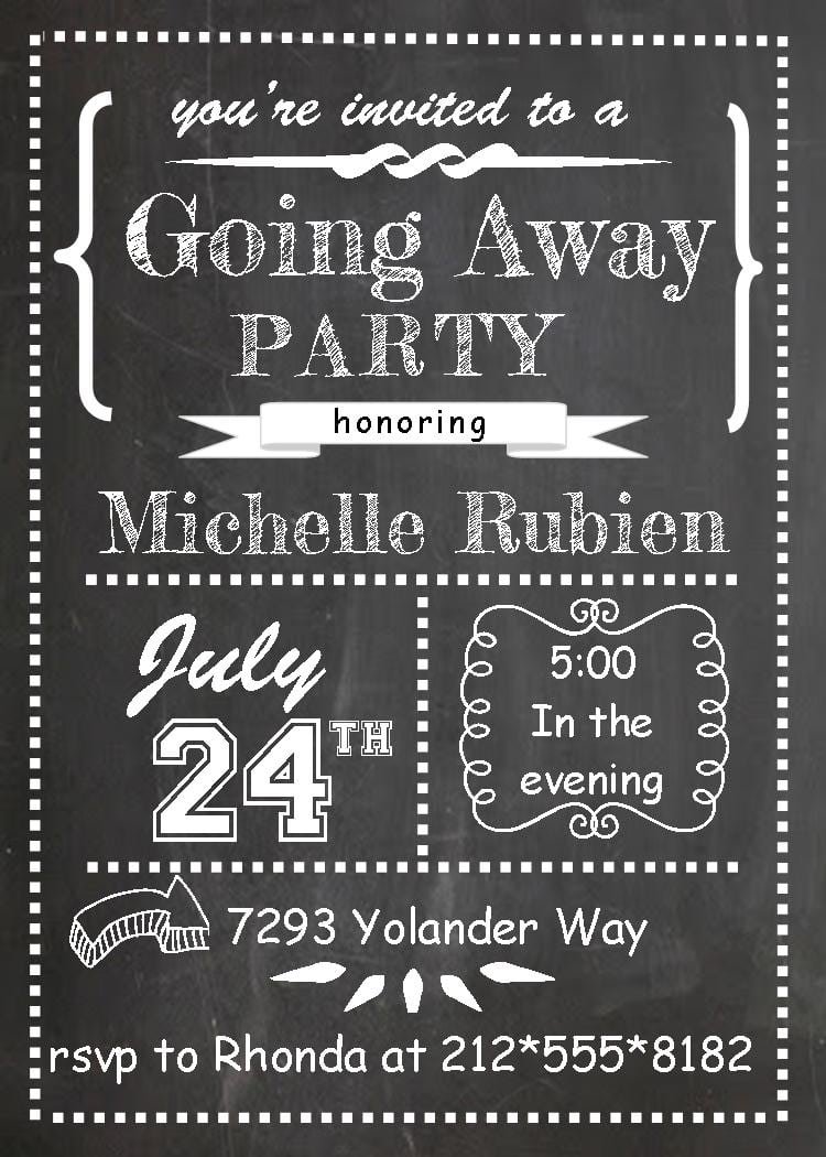 Free Farewell Party Invitation Templates
