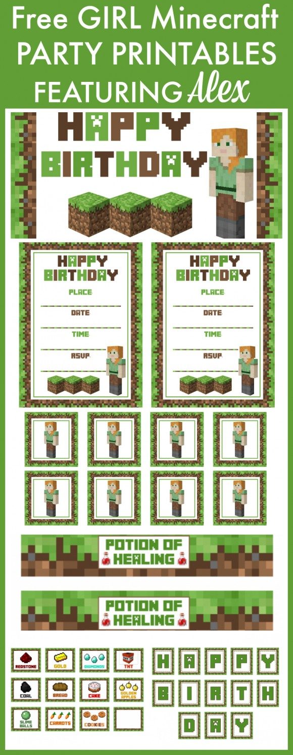 Free Minecraft Printables