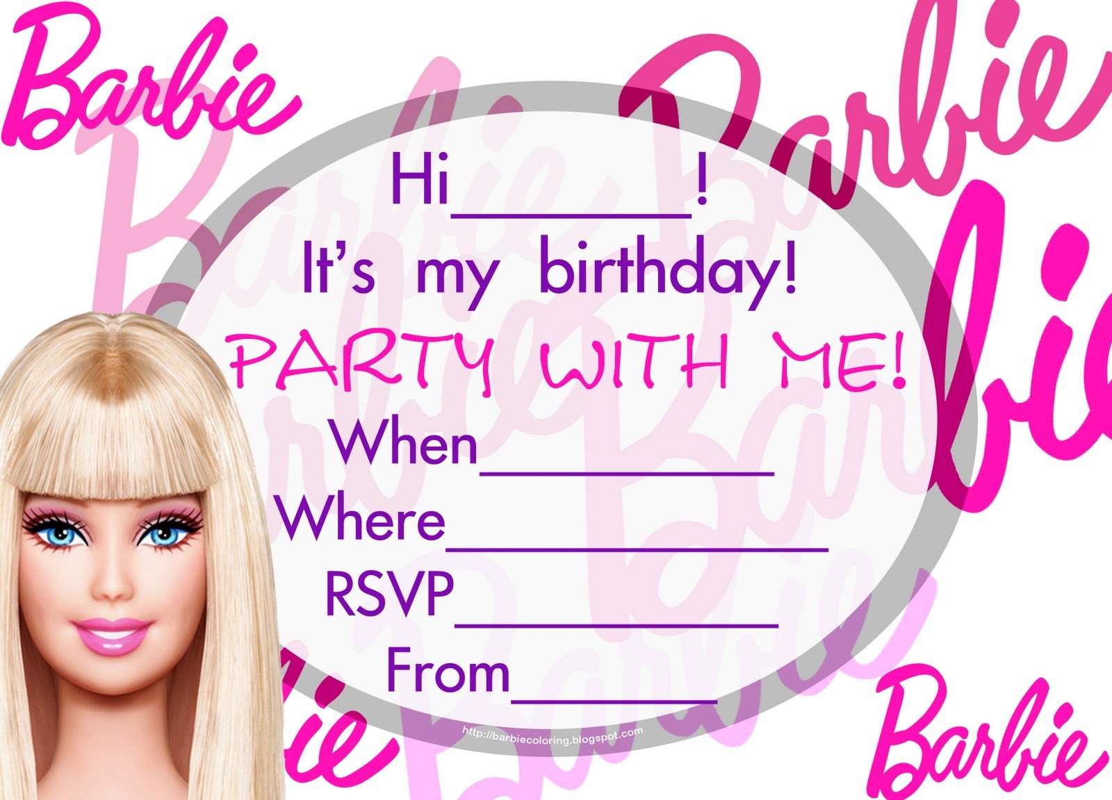 Free Printable Birthday Party Invitation Cards