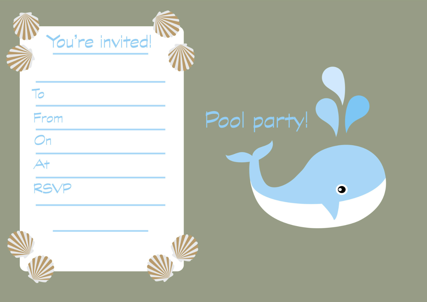 Free Printable Children's Birthday Party Invitations
