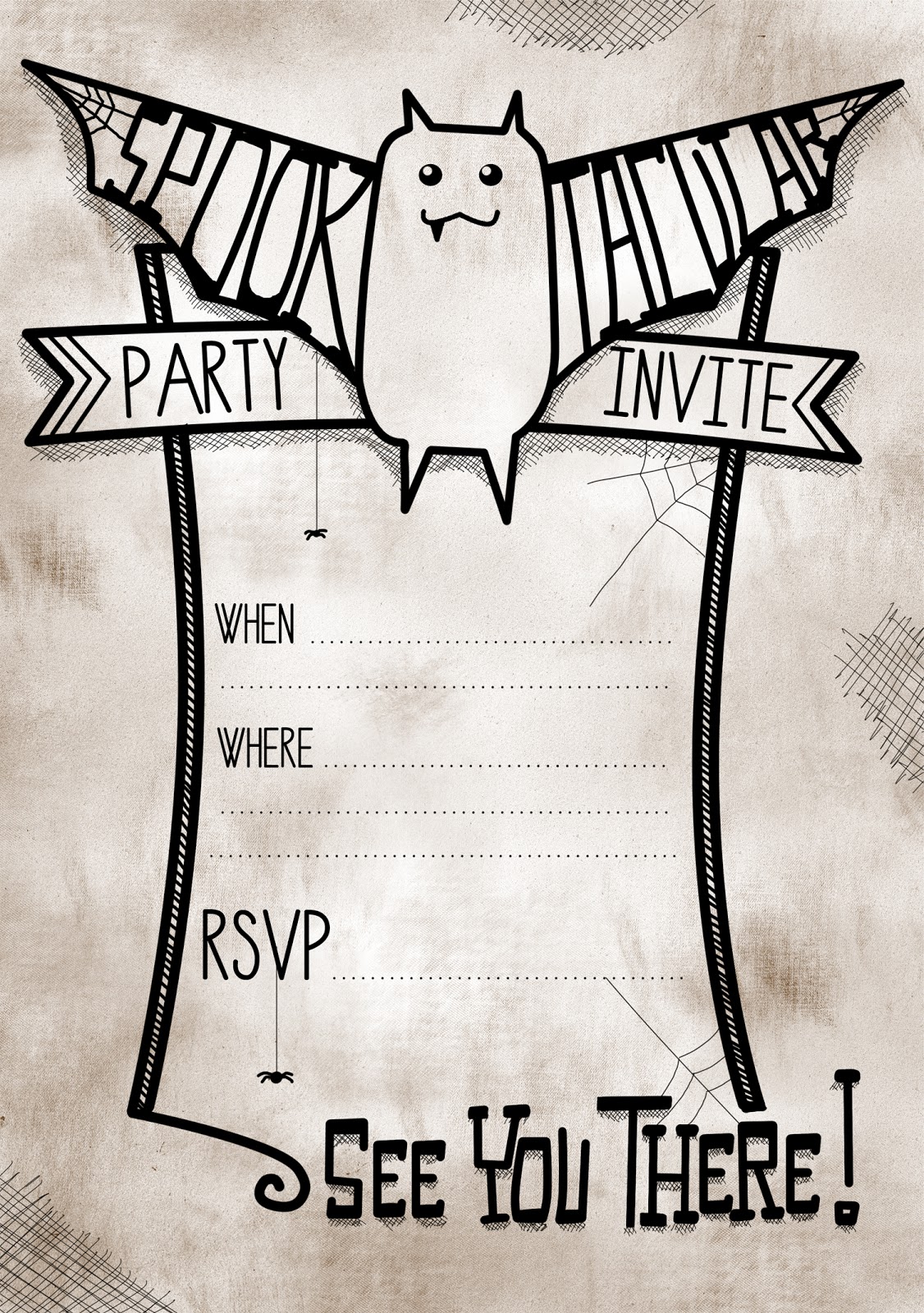 Free Printable Halloween Party Invitation Templates