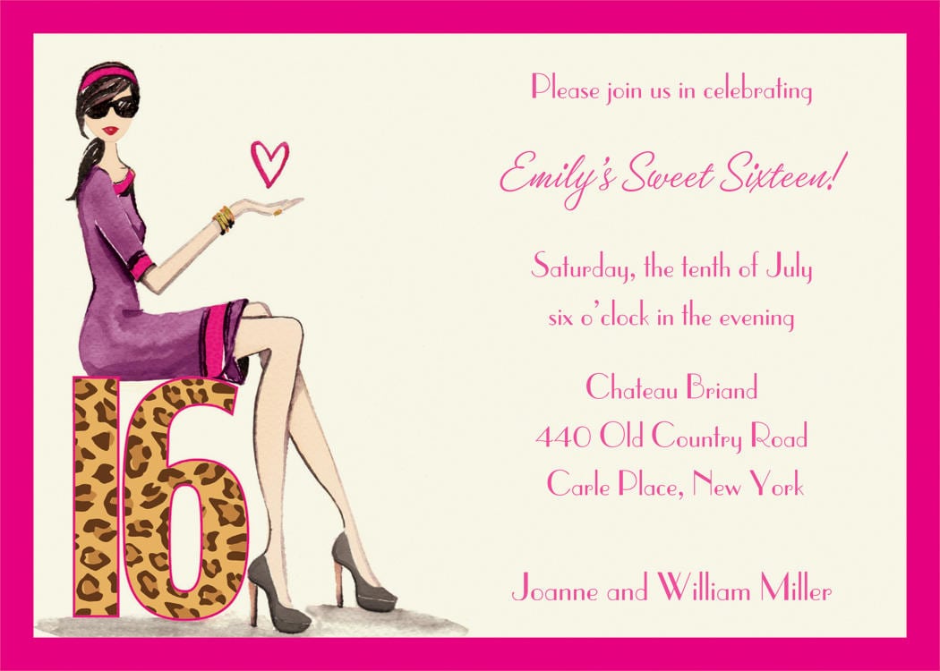 Free Printable Sweet 16 Party Invitations Ideas Free Printable