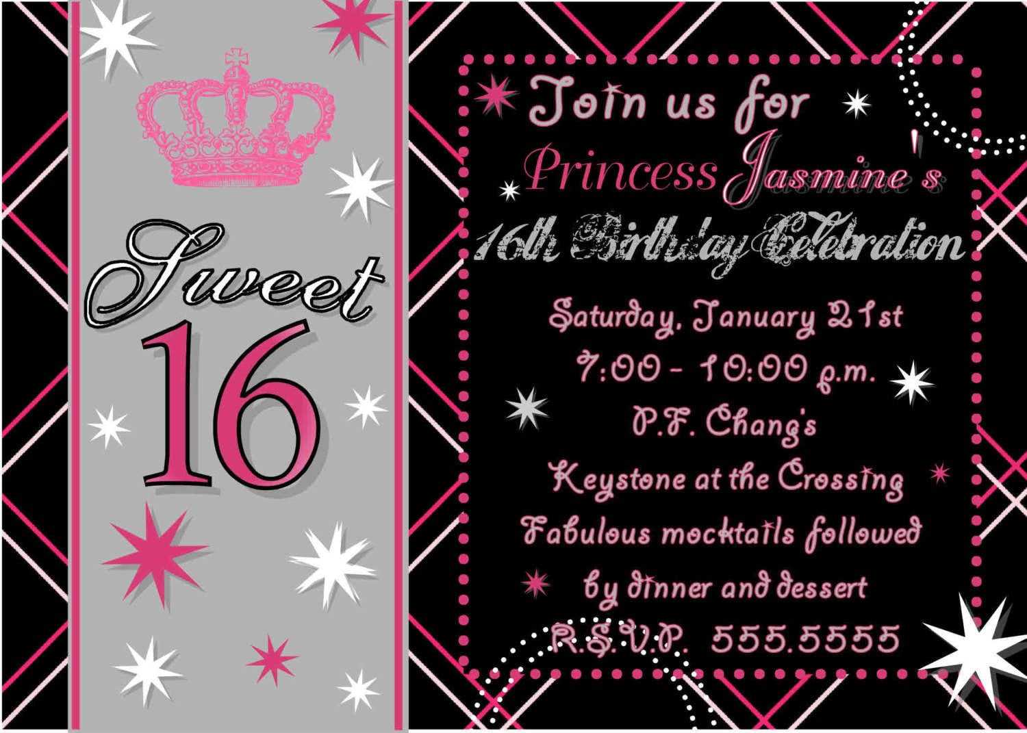 Free Printable Sweet 16 Party Invitations Ideas Free Printable
