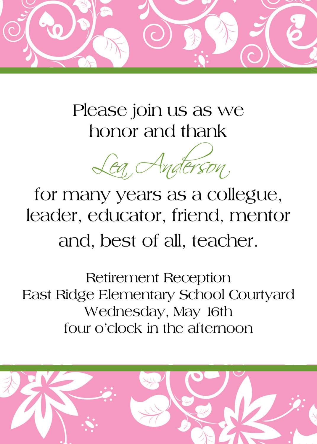 Retirement Party Invitations Template from www.itbof.com