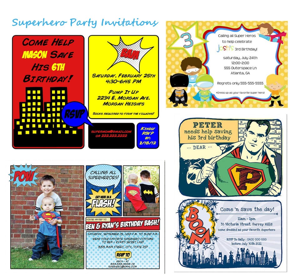 Free Superhero Party Invitations Elegant Free Superhero Party