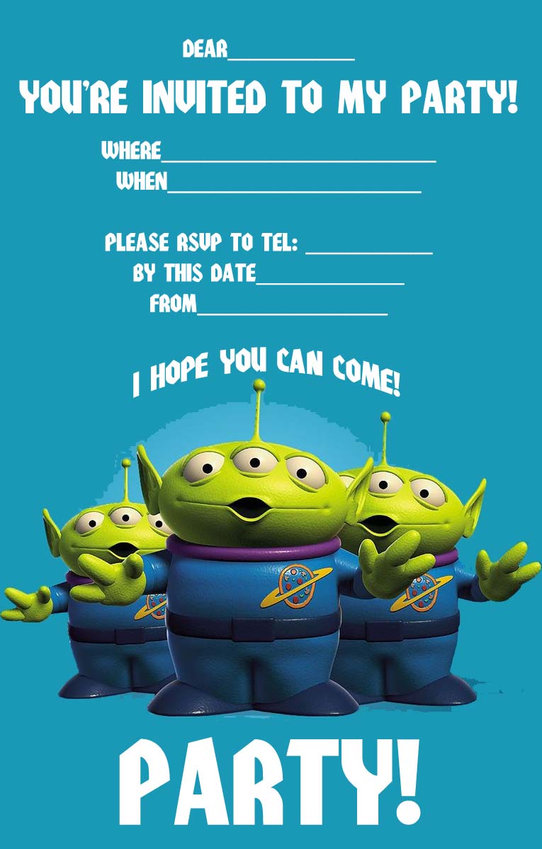 Free Toy Story Woody And Buzz Lightyear Party Invitation Printable