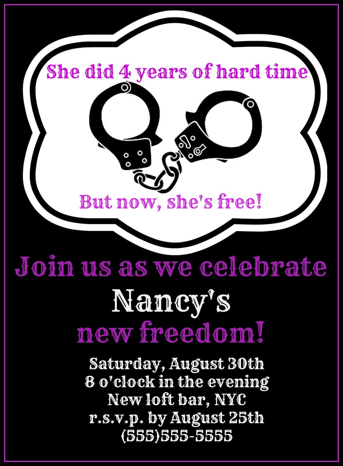 Freedom Divorce Party Invitations