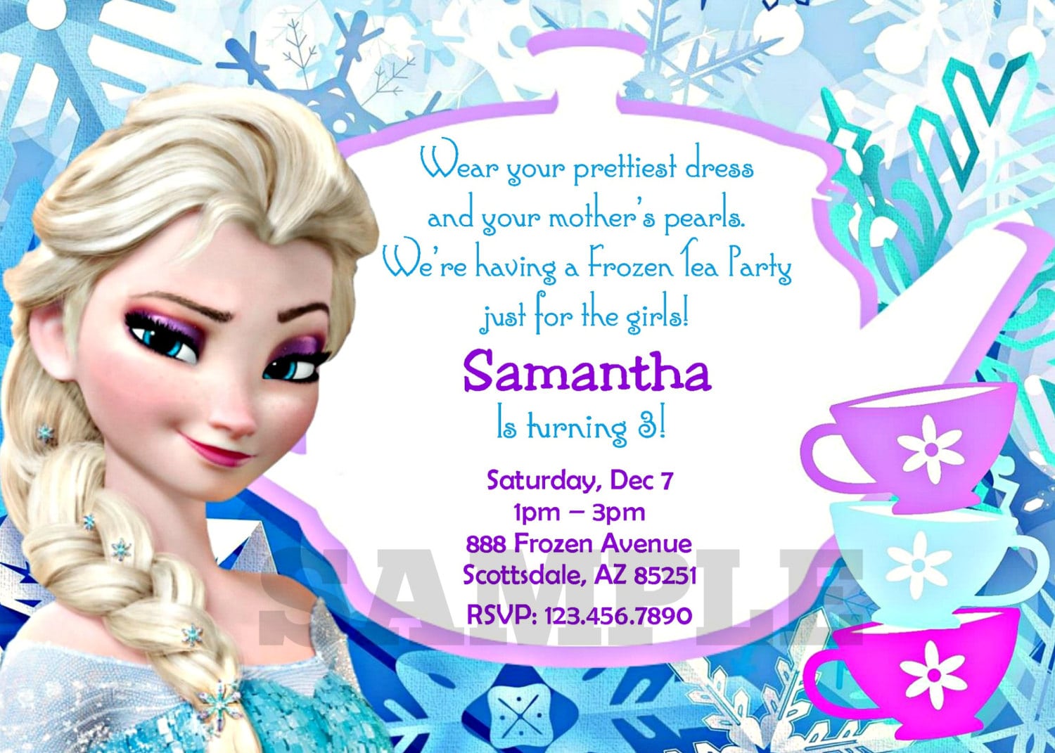 Frozen Party Invitations