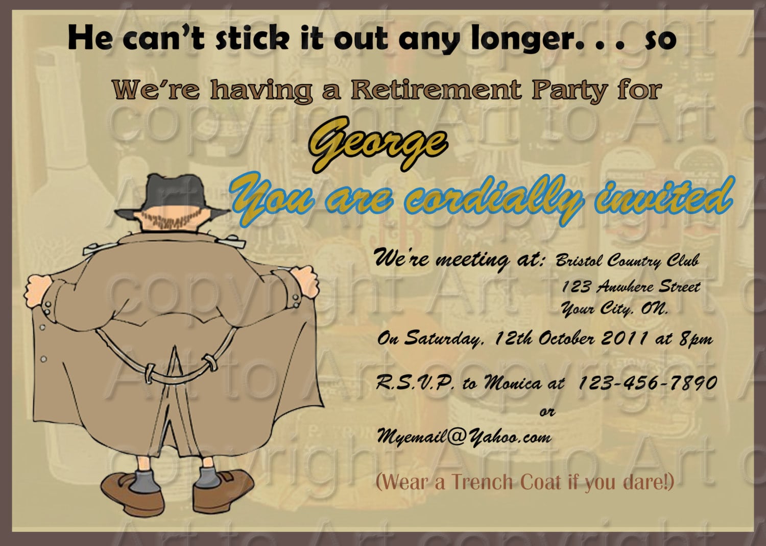 Funny Retirement Invitations Templates