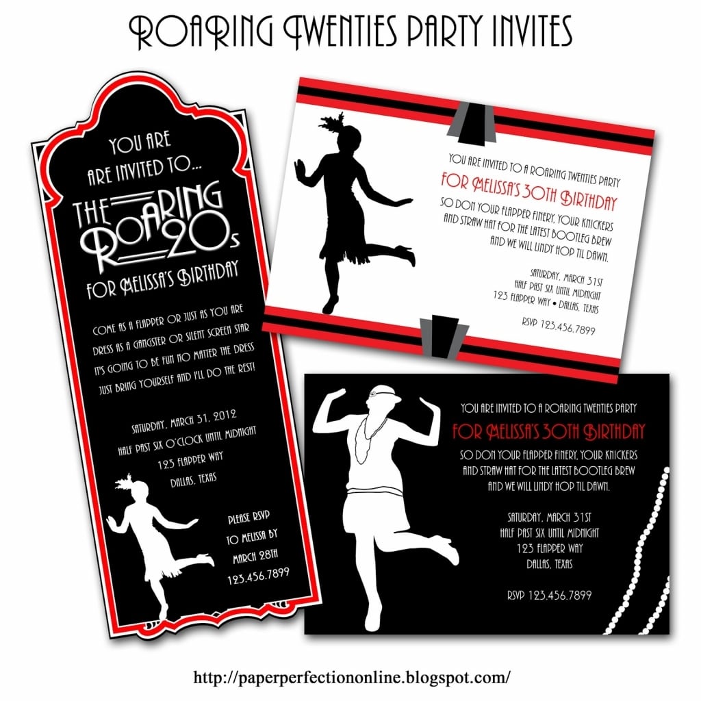Gangster Party Invitations