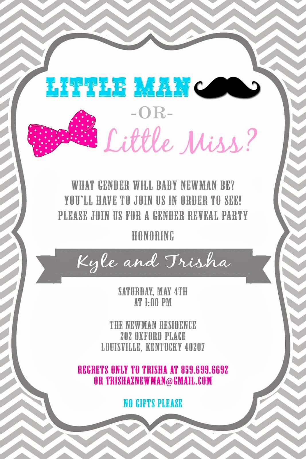Gender Reveal Party Invitations