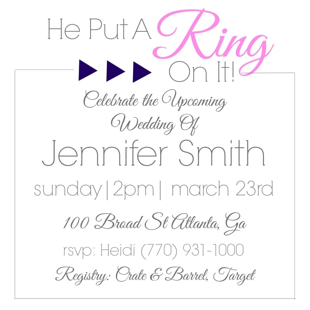Geometric Diamond Bridal Shower Invitations {video Tutorial