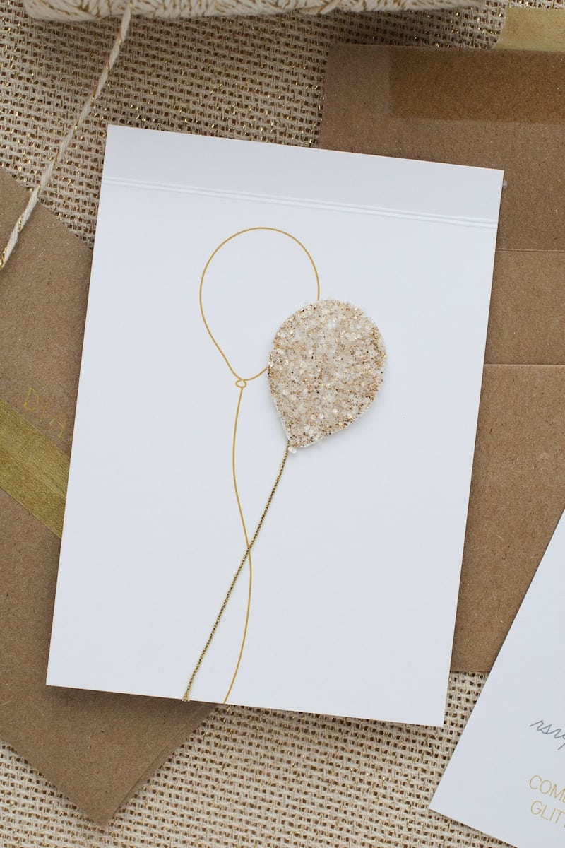 Golden Birthday Invitation