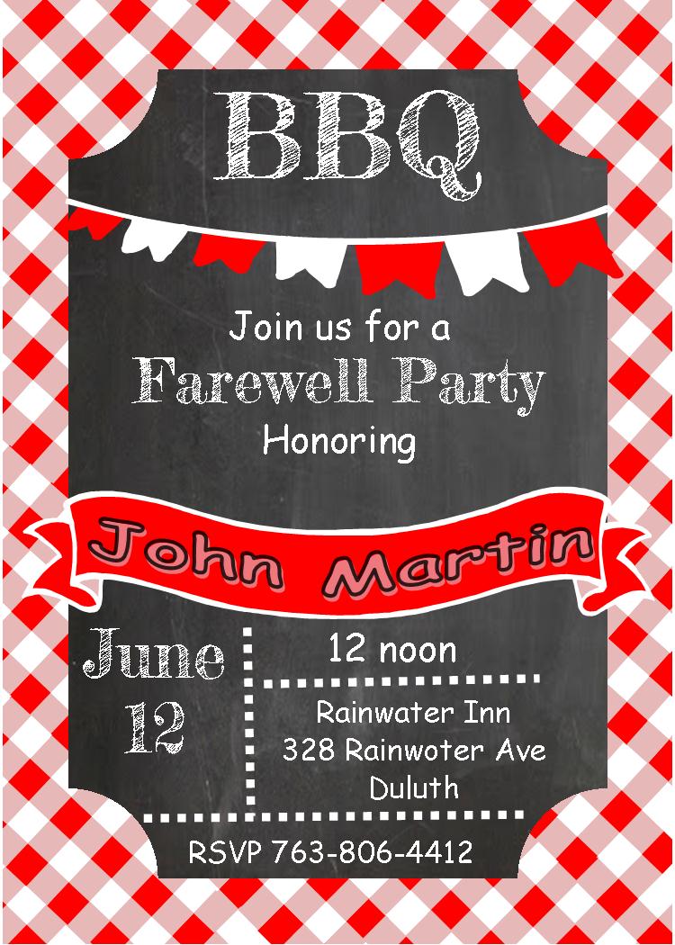 Goodbye Party Invitations