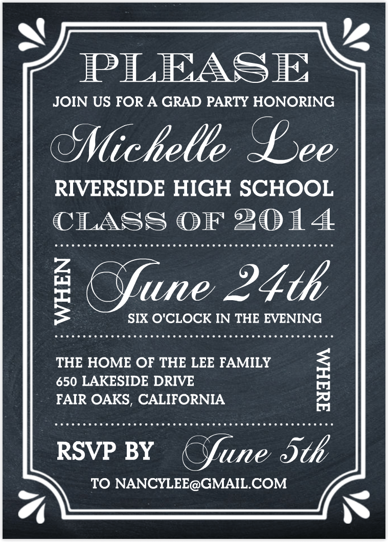 Graduation Party Invitations