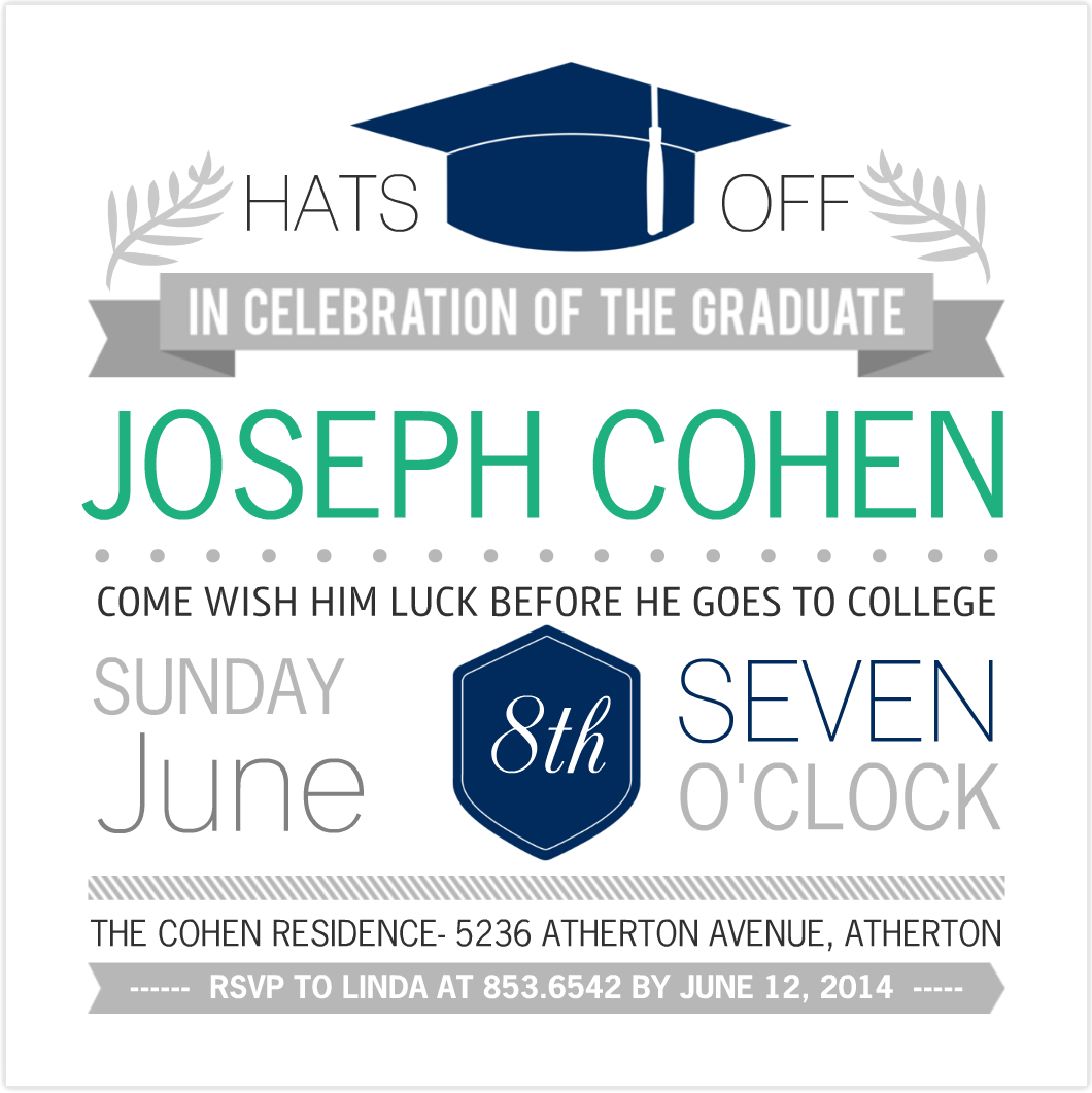 Graduation Party Invites