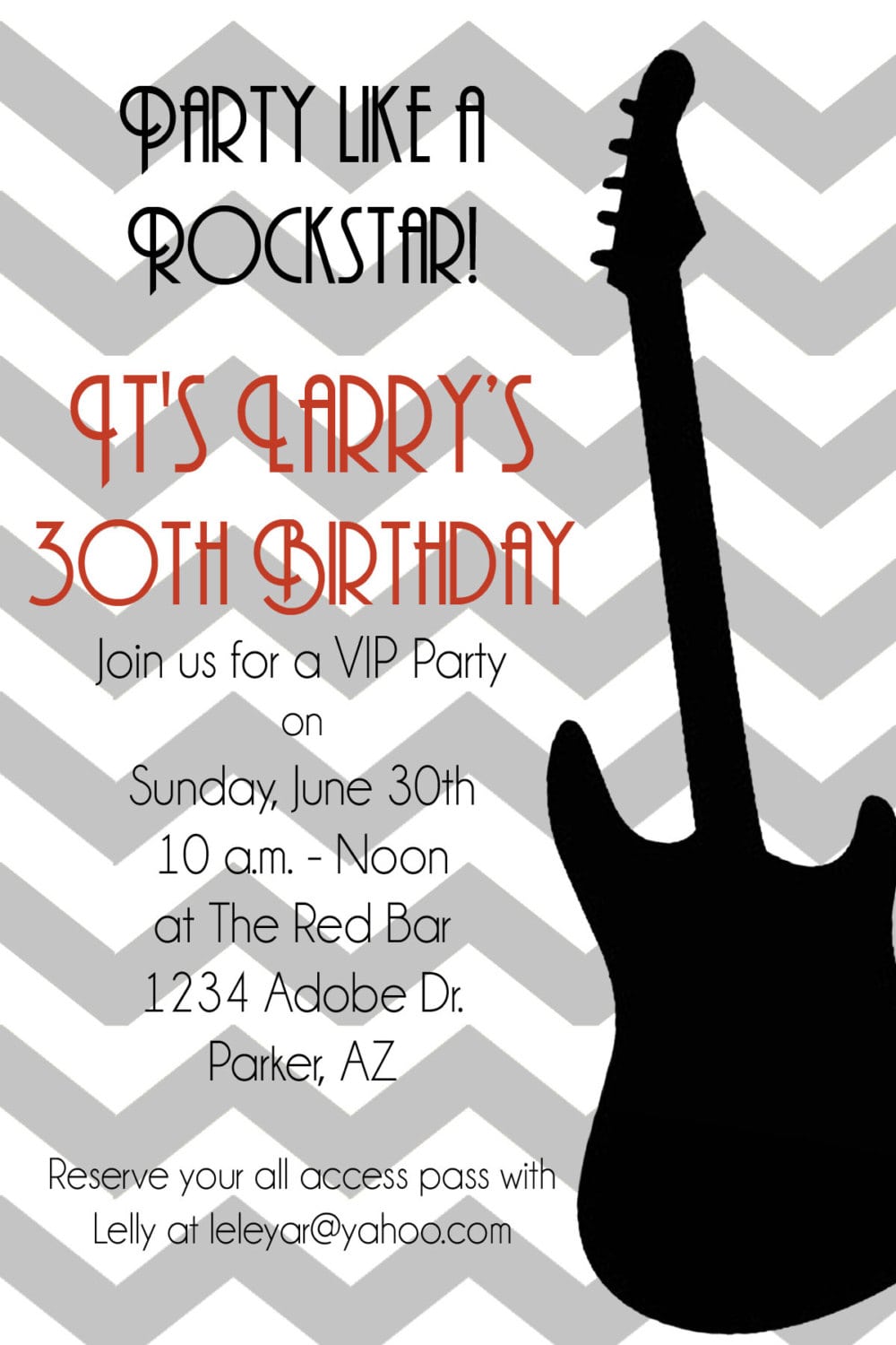 Guitar Invitation