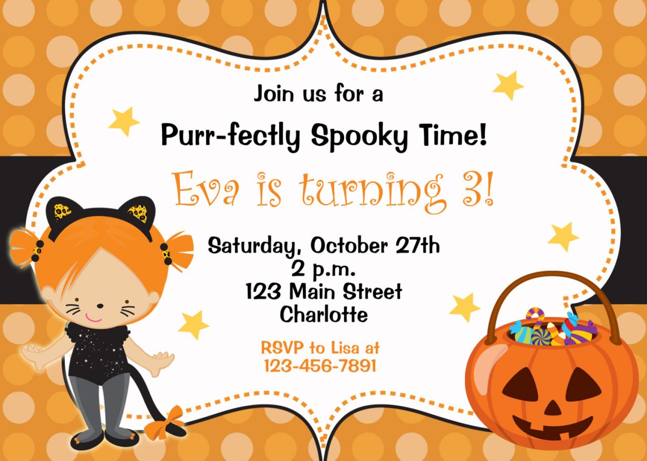 Halloween Birthday Party Invitations Free Fabulous Halloween