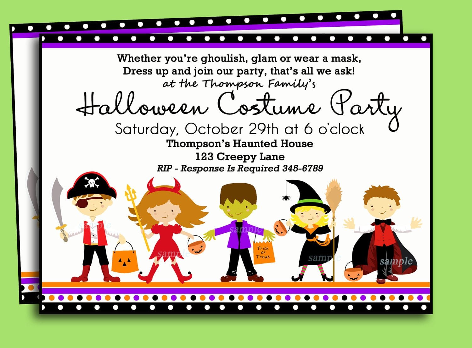 Halloween Invitation Clipart