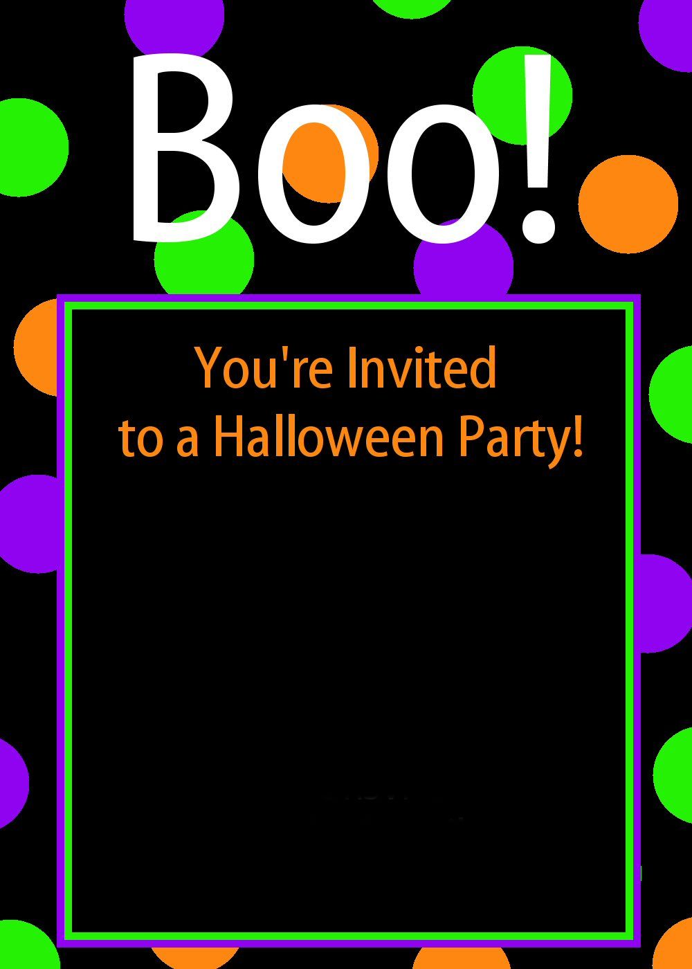 Halloween Party Invitation (printable)