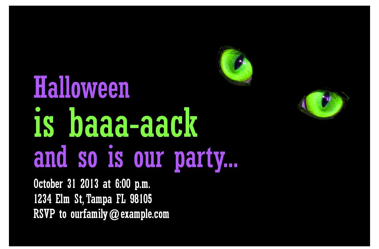 Halloween Party Invitations