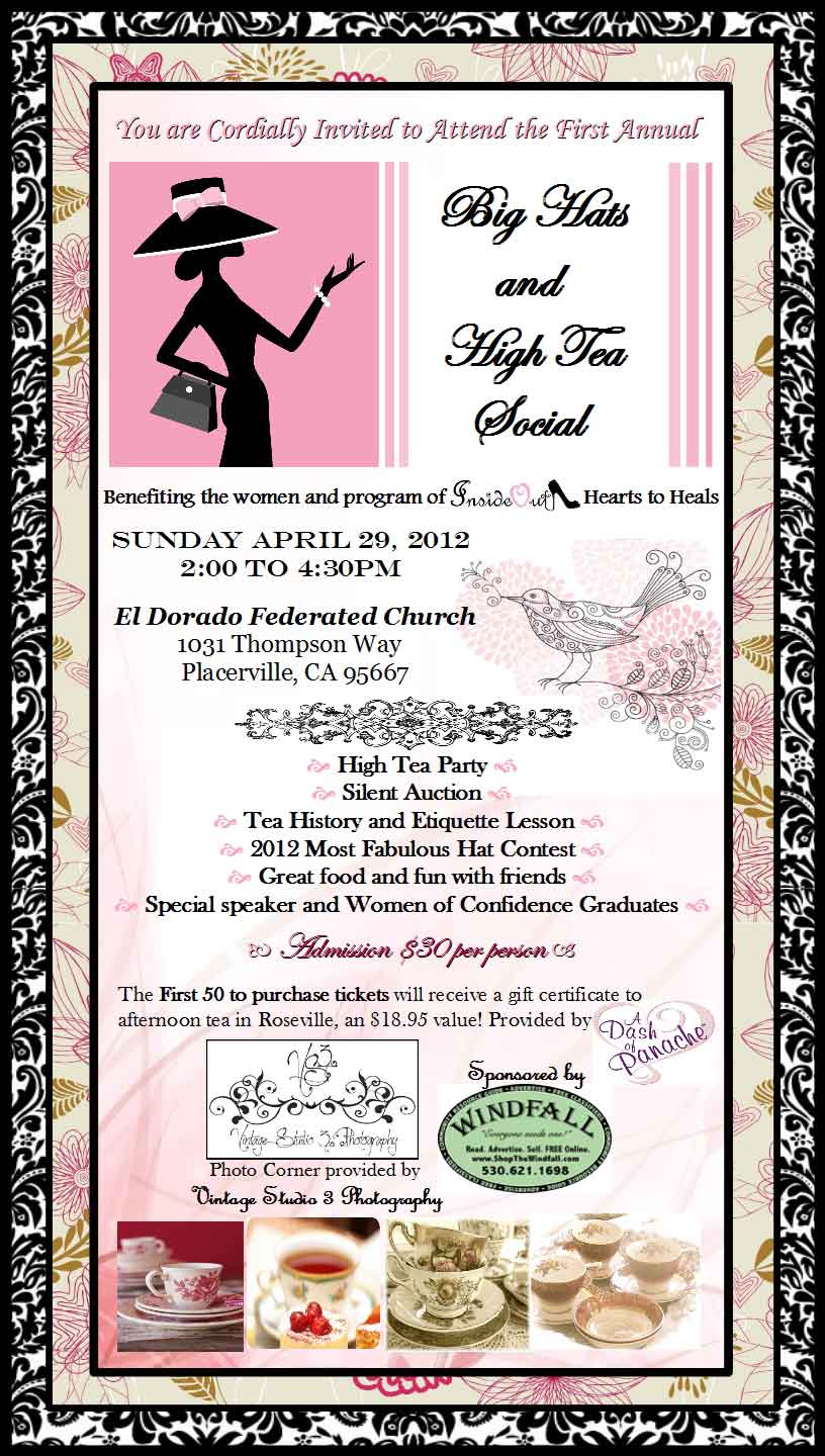 Hat Tea Party Invitations