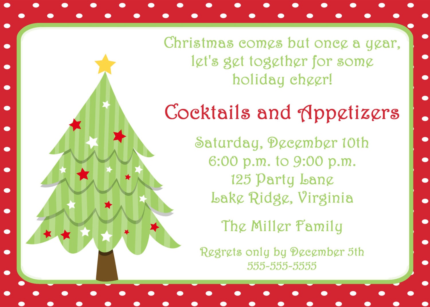 Holiday Invite Template