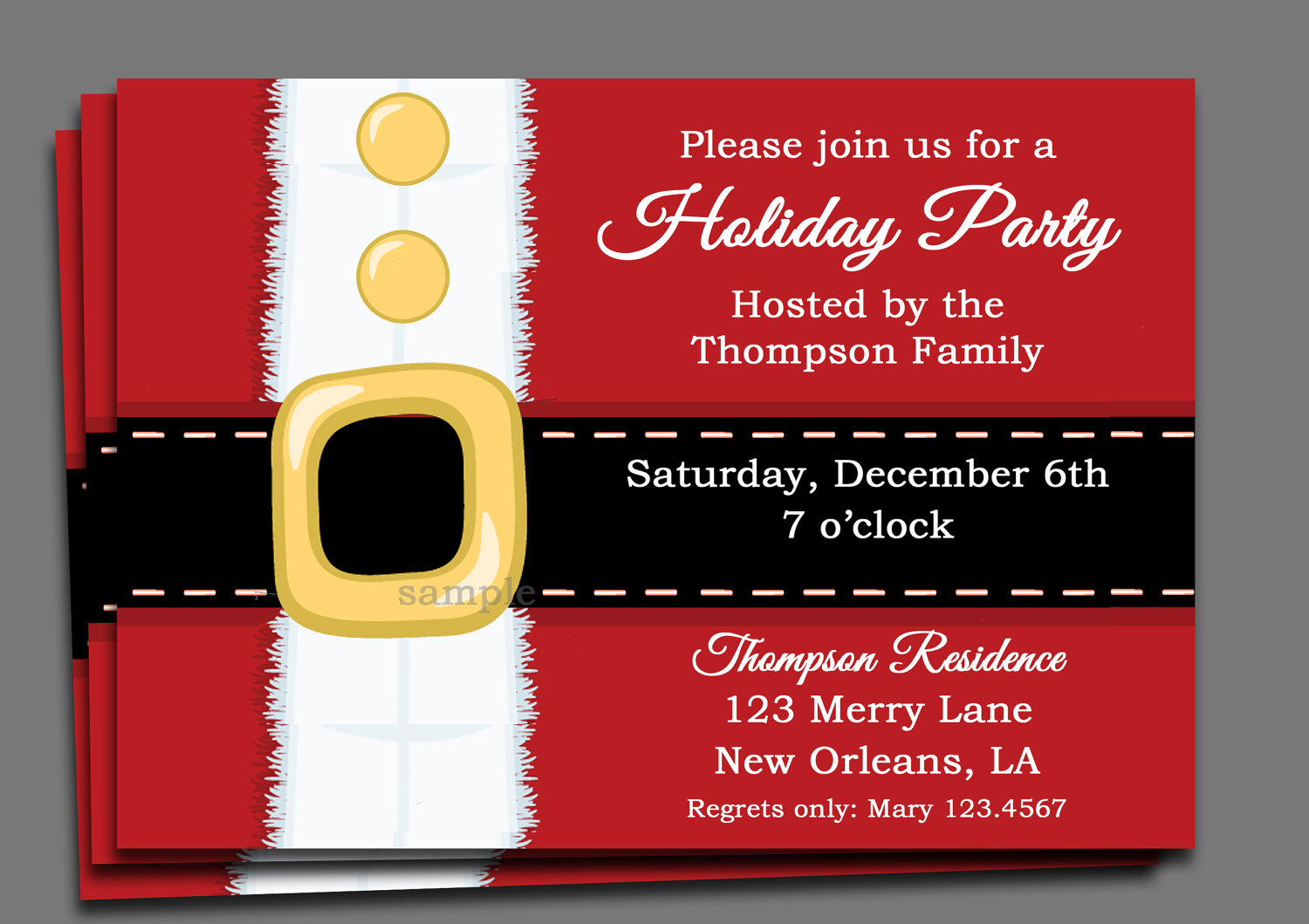Holiday Party Invitations Templates Free