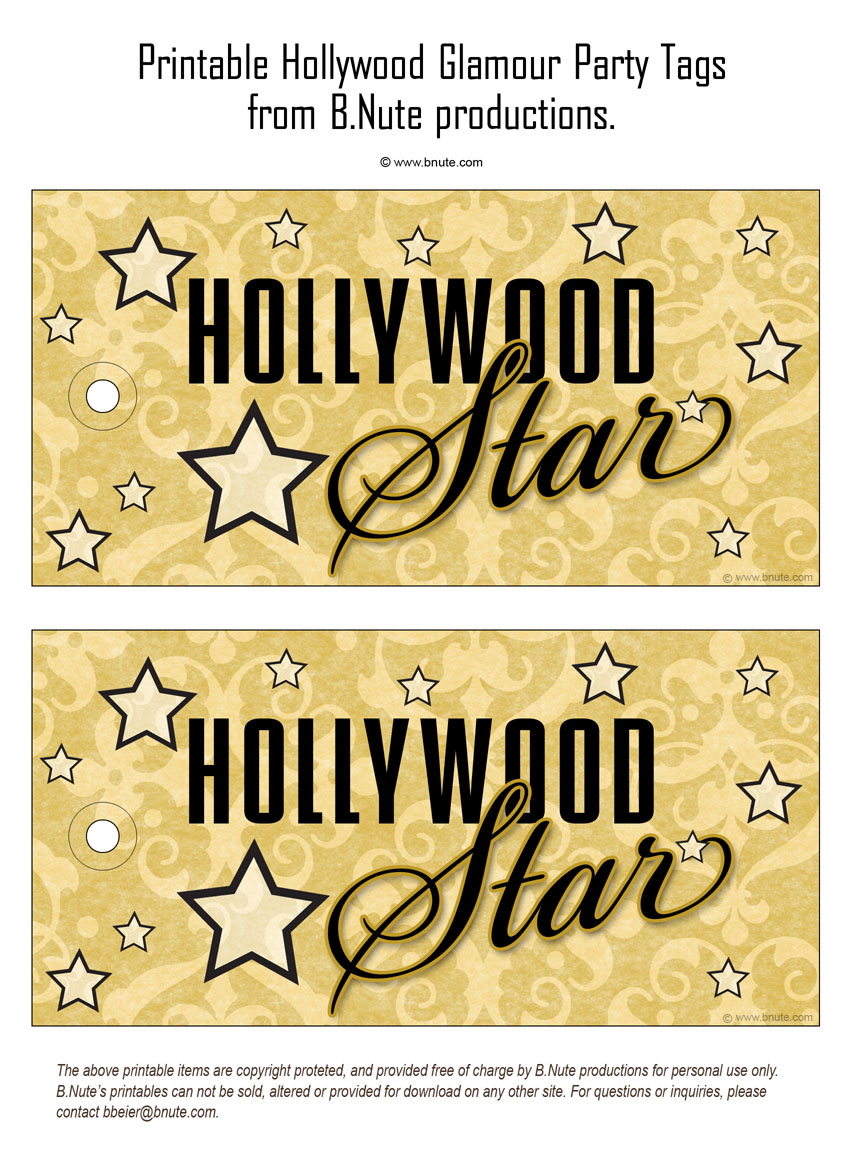 Hollywood Glamour Party  Invitations, Decorations, Art Activites