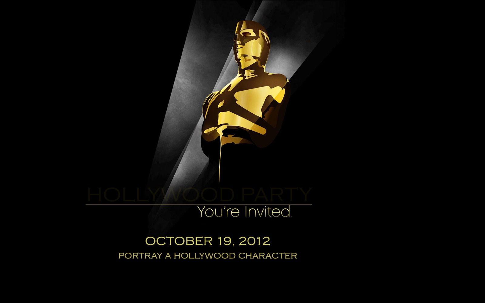 Hollywood Party Invitations