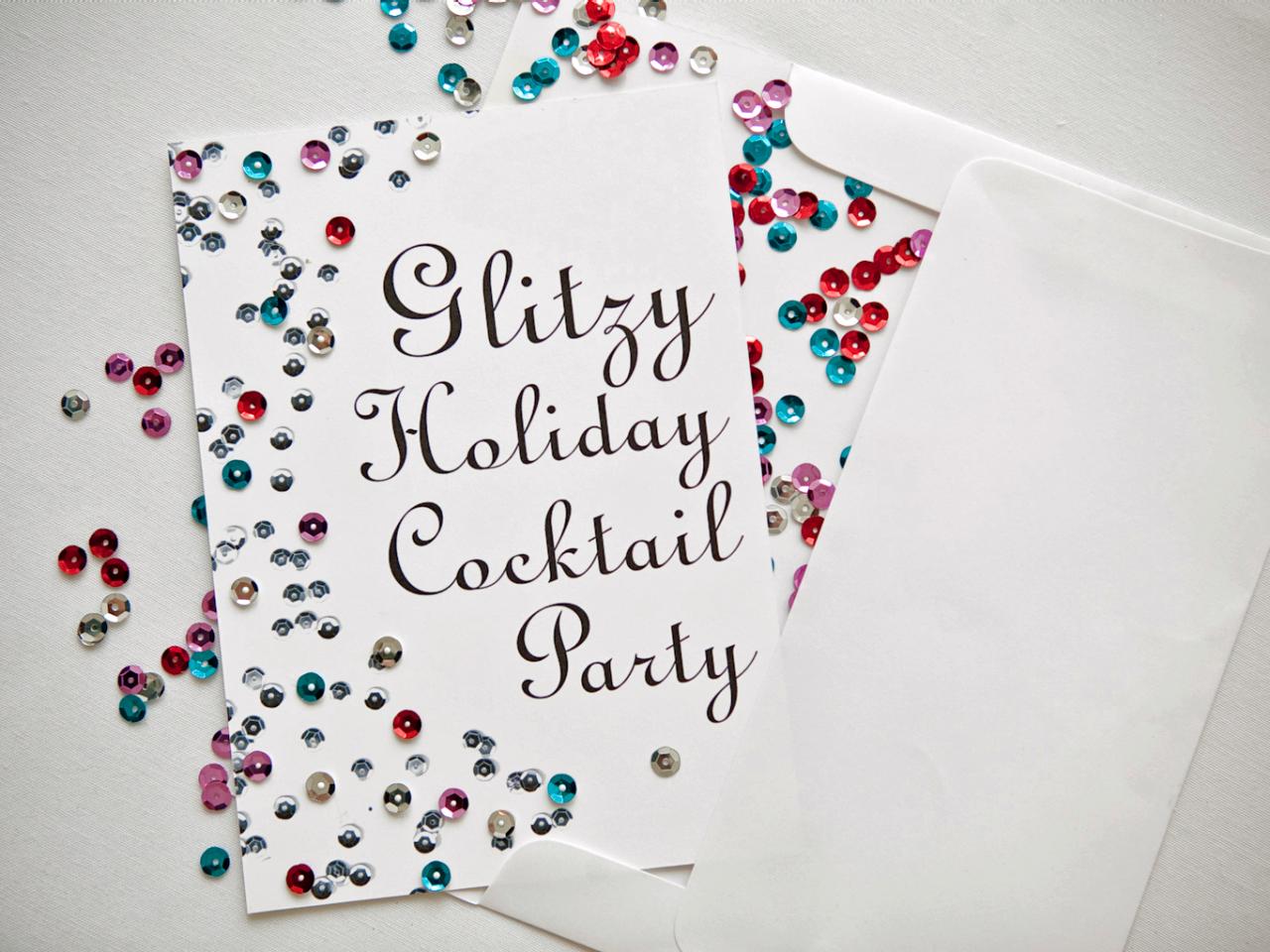 How To Make Holiday Cocktail Party Invitations