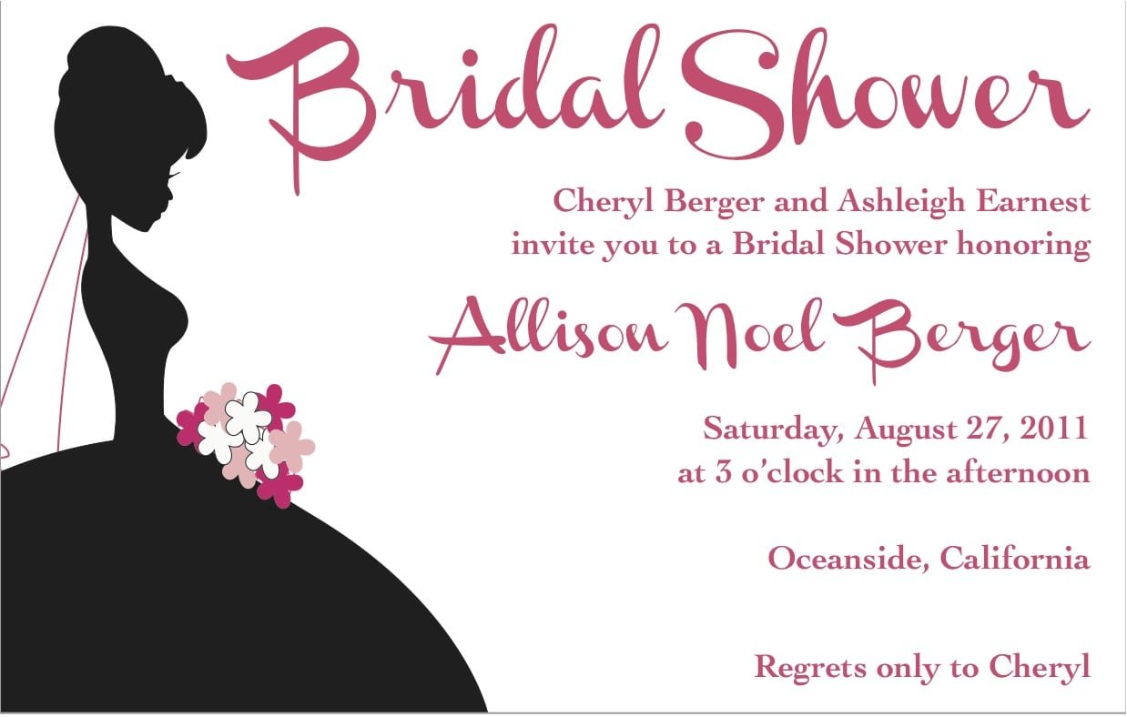 Inexpensive Bridal Shower Invitations
