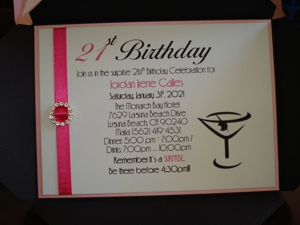 Invitation Ideas For 21st Birthday Party