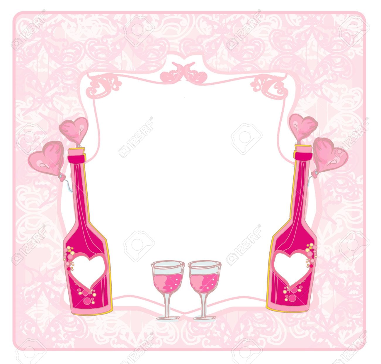 Invitation To Birthday Cocktail Party Royalty Free Cliparts