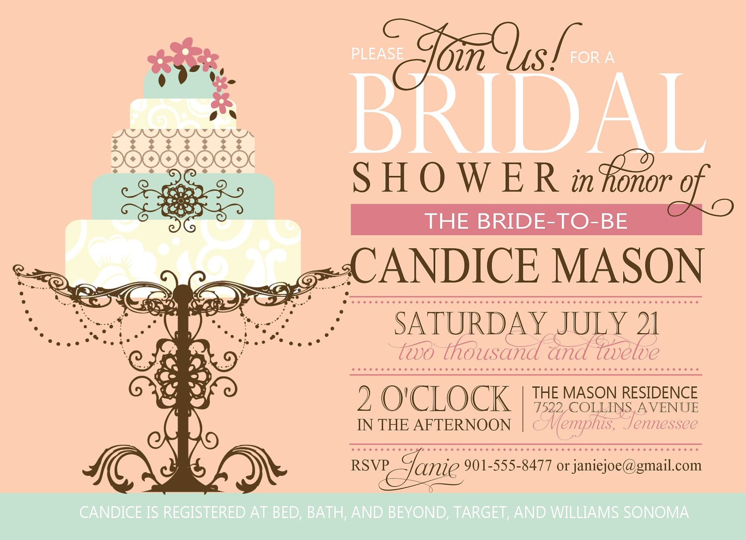 Invitations Bridal Shower
