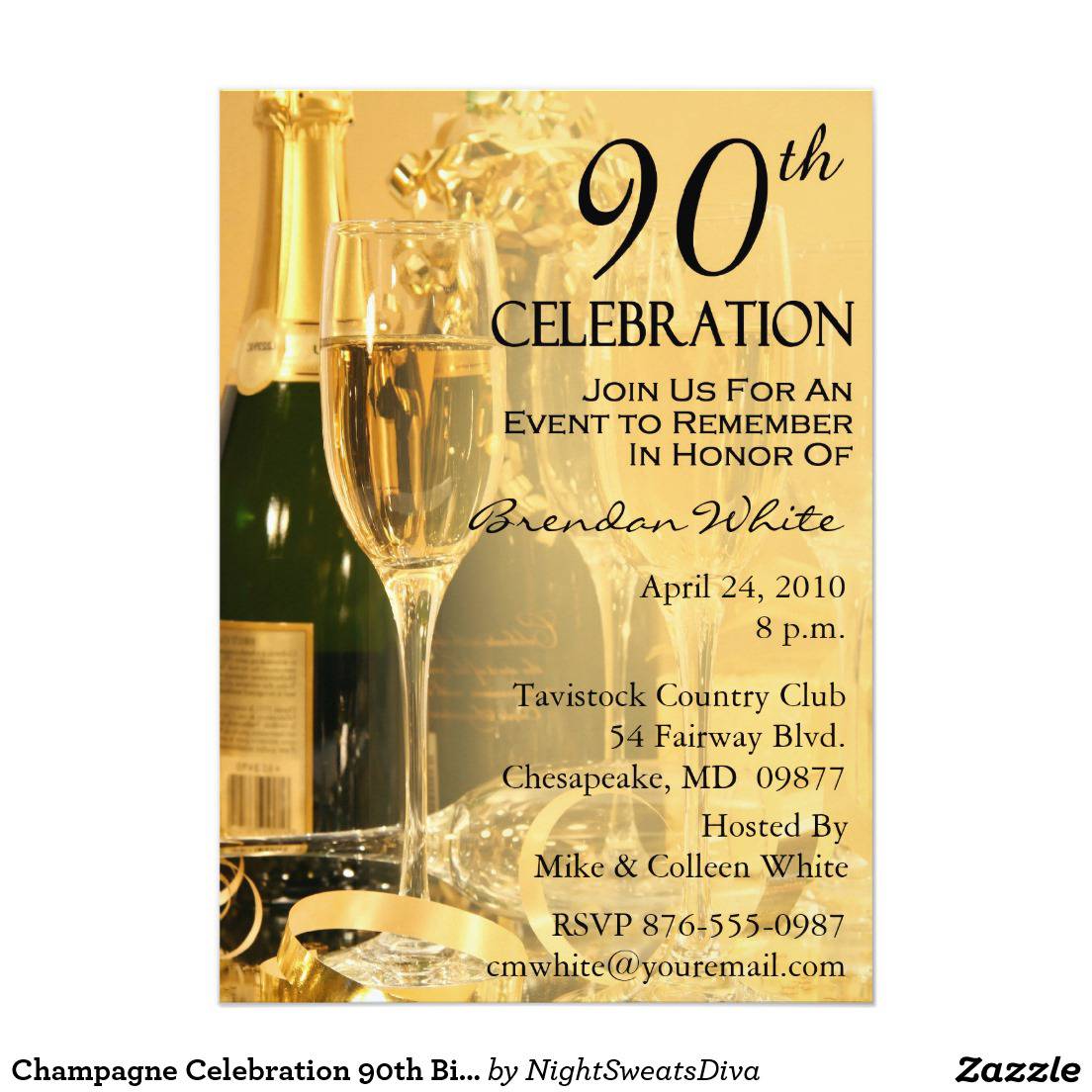 Invitations For 90th Birthday Party