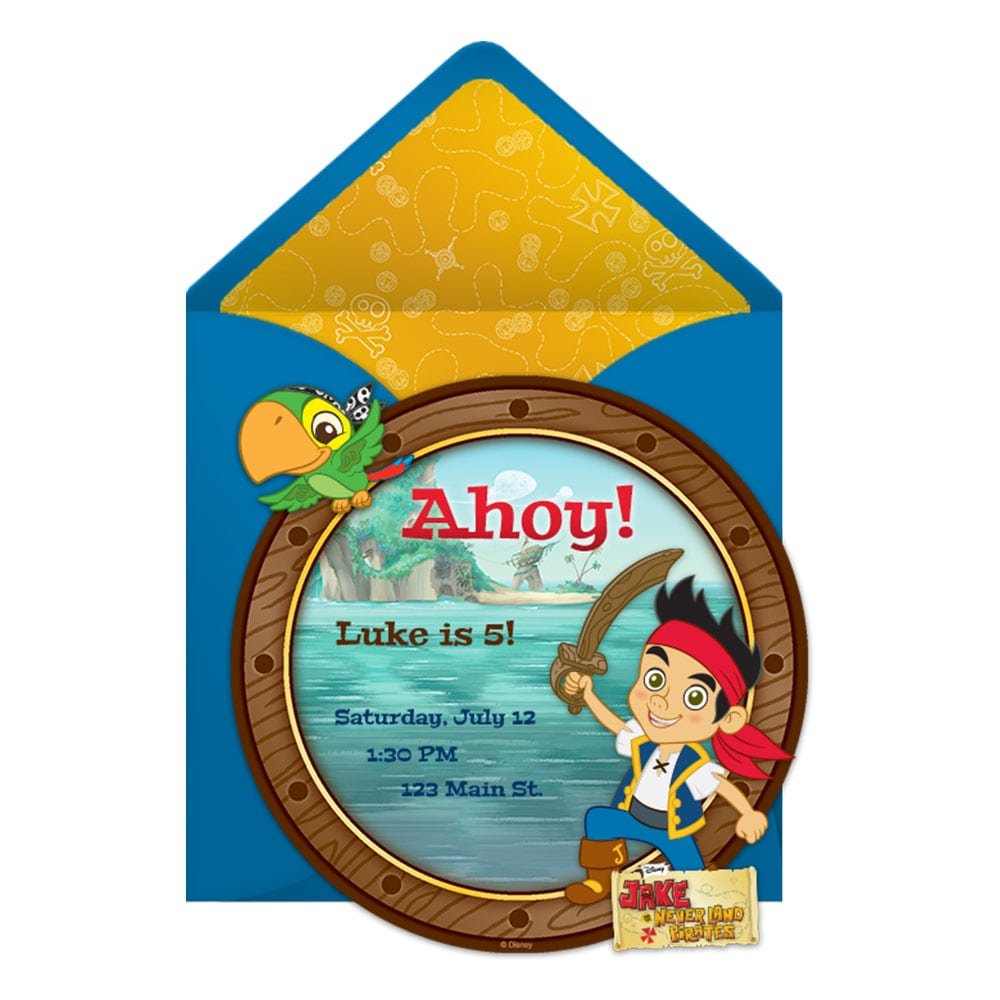 Jake And The Never Land Pirates Party Online Invitation