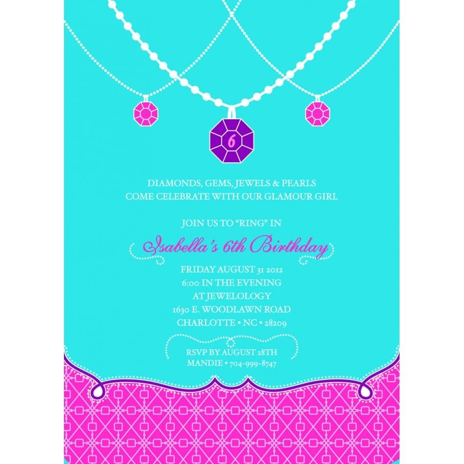 Jewelry Party Invitation