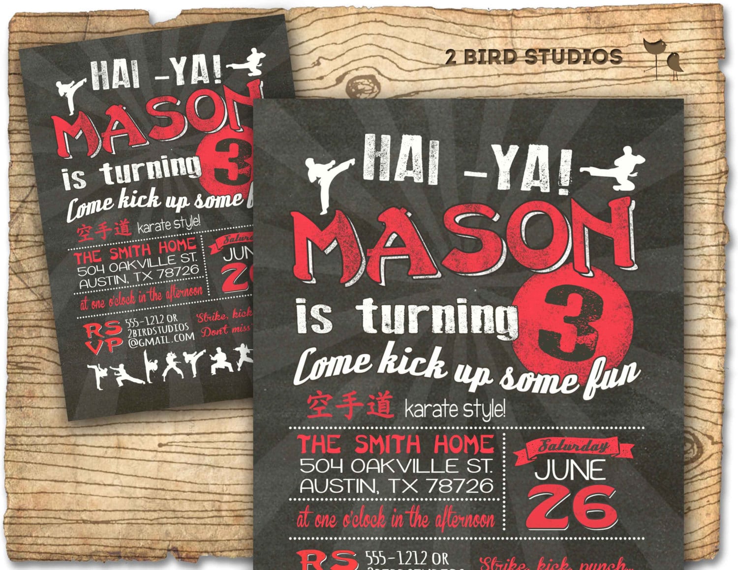 Karate Party Invitation Karate Invitation For Ninja Party
