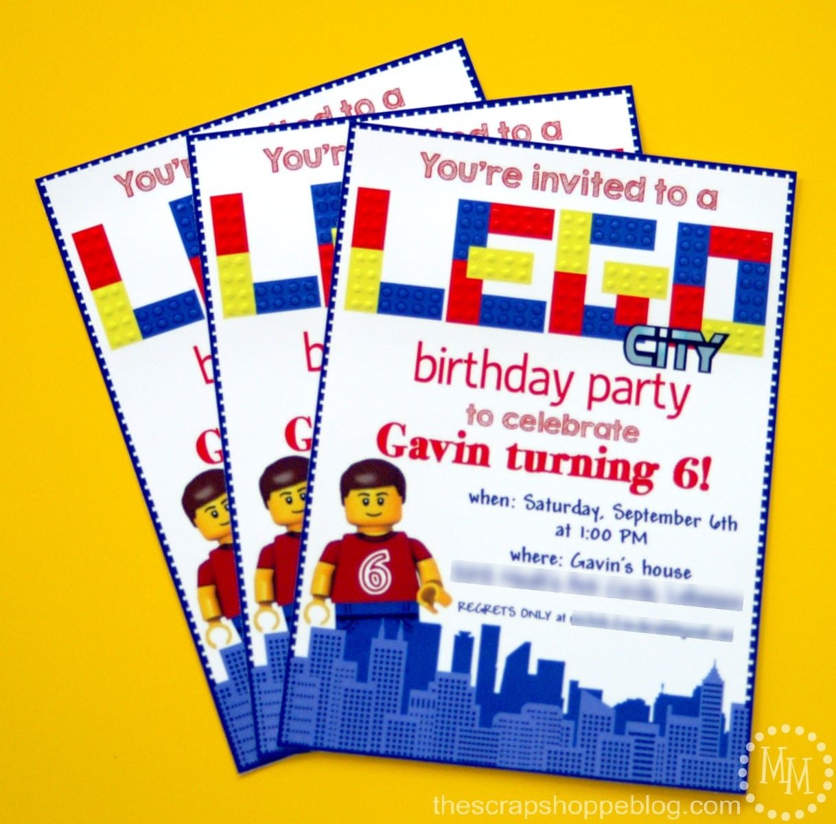 Lego Birthday Invitations