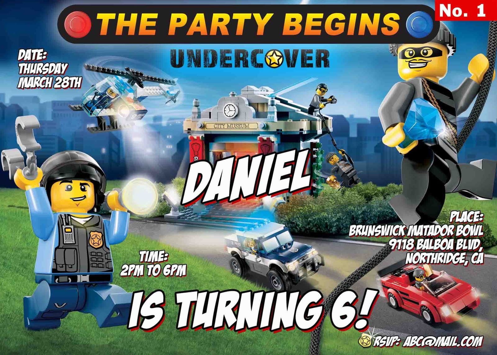 Lego City Birthday Invitations Digital Jpeg And 50 Similar Items
