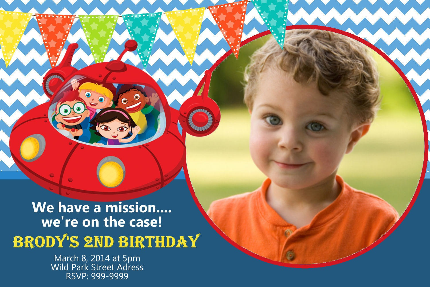 Little Einstein Birthday Invitations