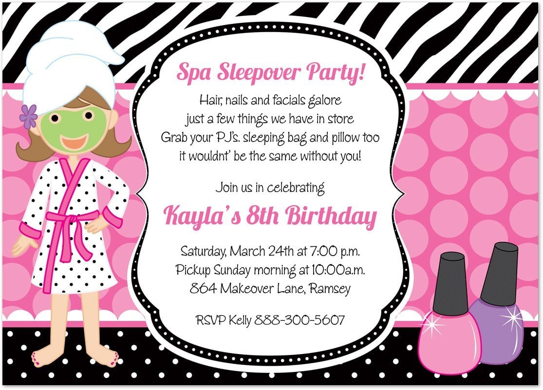 Little Girl Birthday Party Invitations