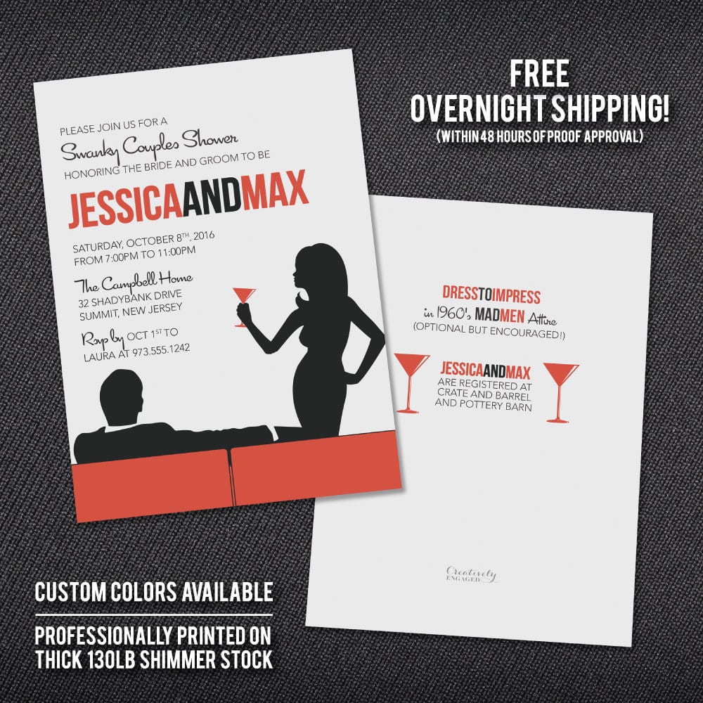 Mad Men Invitation