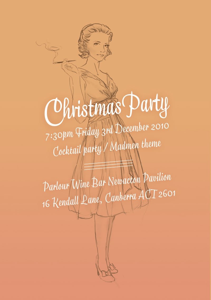 Madmen Christmas Party Invite By Eep On Deviantart