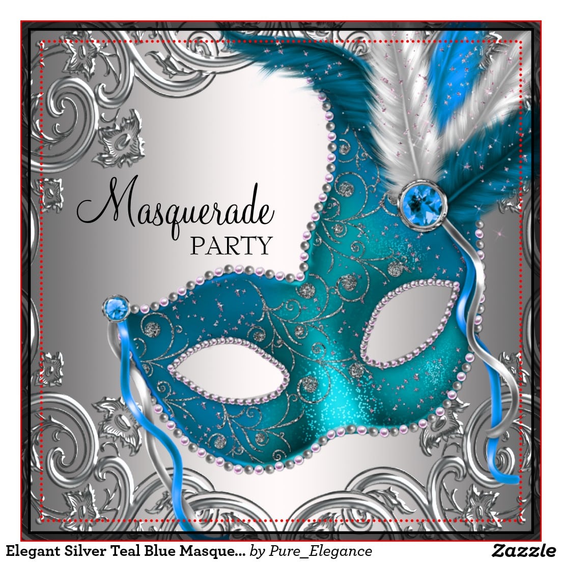 Masquerade Party Invitation, Masquerade Party, Mardi Gras Party