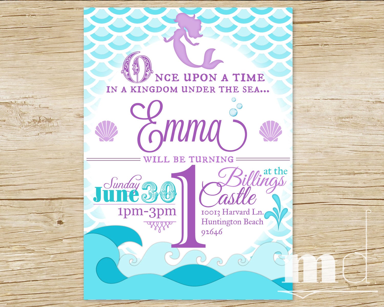 Mermaid Party Invitations