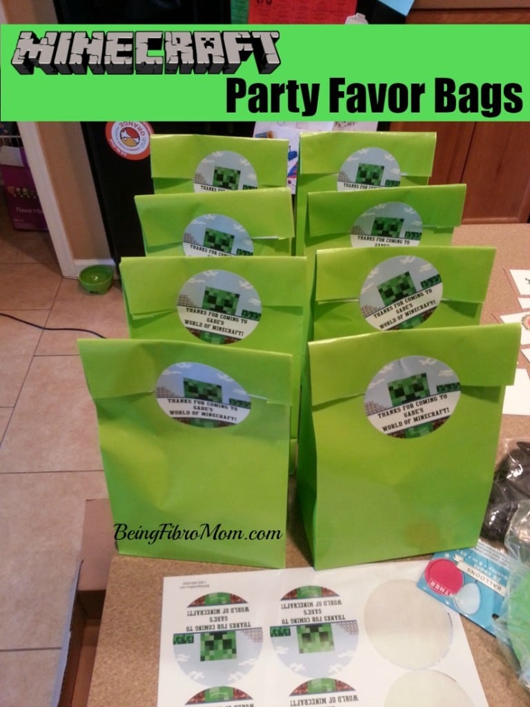 Minecraft Printable Party Supplies