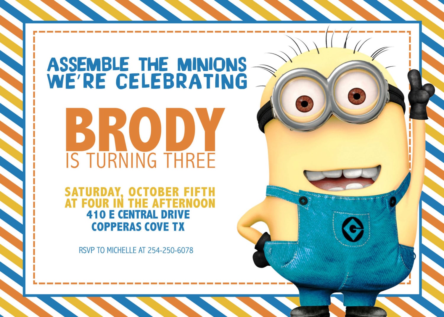 Minion Birthday Party Invitations Ideas